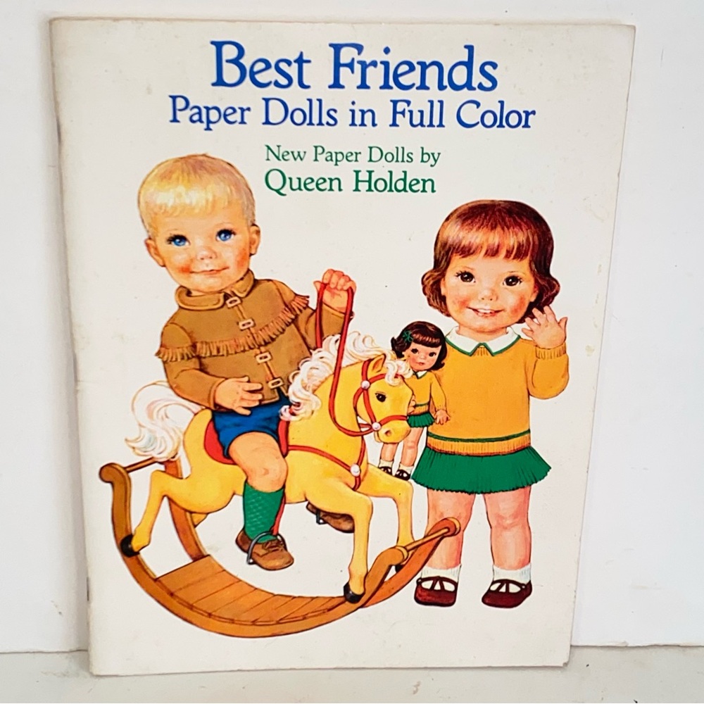 Vintage 1985 Best Friends Paper Dolls in Full Color by Queen Holden
